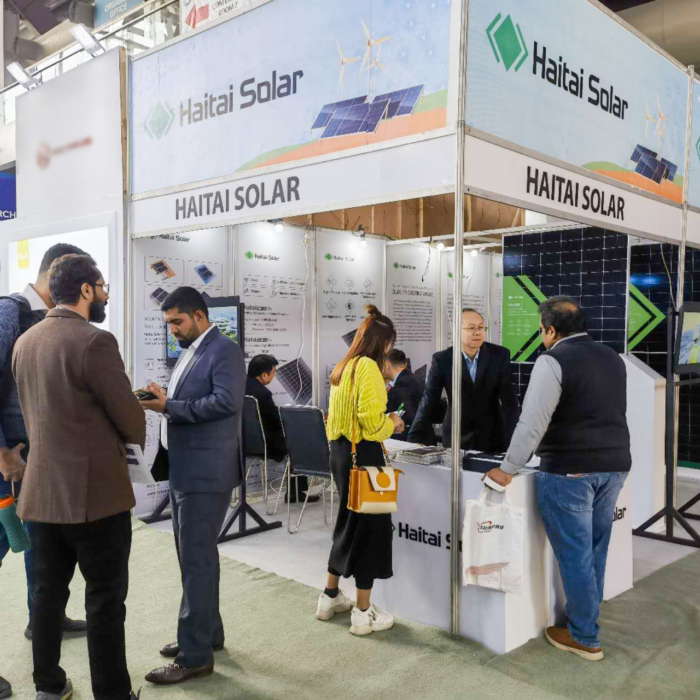 “Haitai solar” made a stunning appearance at the Pakistan International Solar Energy Exhibition.